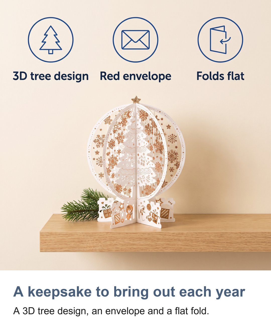 3D pop up Christmas card: A keepsake to bring out each year