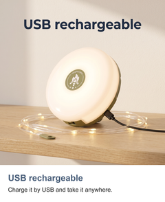 Camping lantern with 10m string light: USB rechargeable