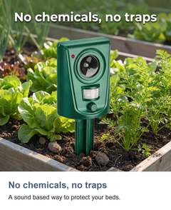 Ultrasonic cat repeller for garden: No chemicals, no traps
