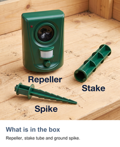 Ultrasonic cat repeller for garden: What is in the box