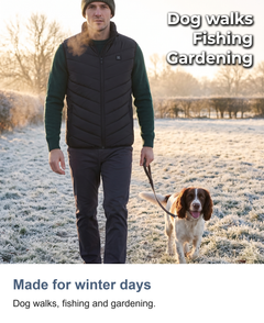 Heated gilet with 9 heating zones: Made for winter days