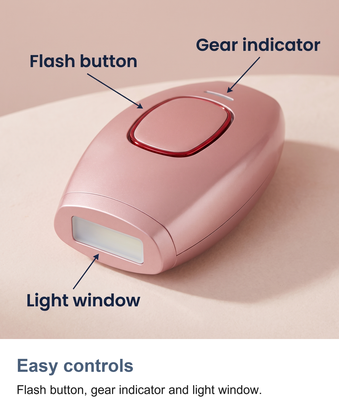 At home IPL hair removal device: Easy controls