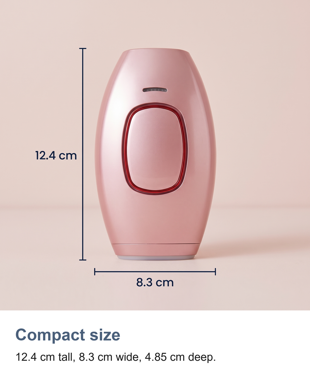 At home IPL hair removal device: Compact size