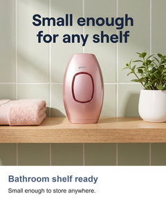 At home IPL hair removal device: Bathroom shelf ready