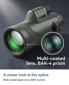 Monocular telescope with phone holder and tripod: A closer look at the optics