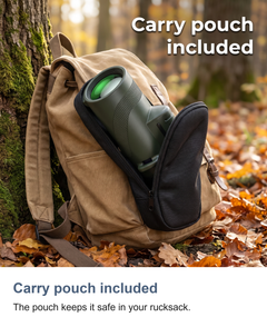 Monocular telescope with phone holder and tripod: Carry pouch included