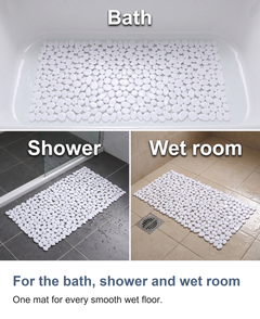 Pebble shower mat with suction cups: For the bath, shower and wet room