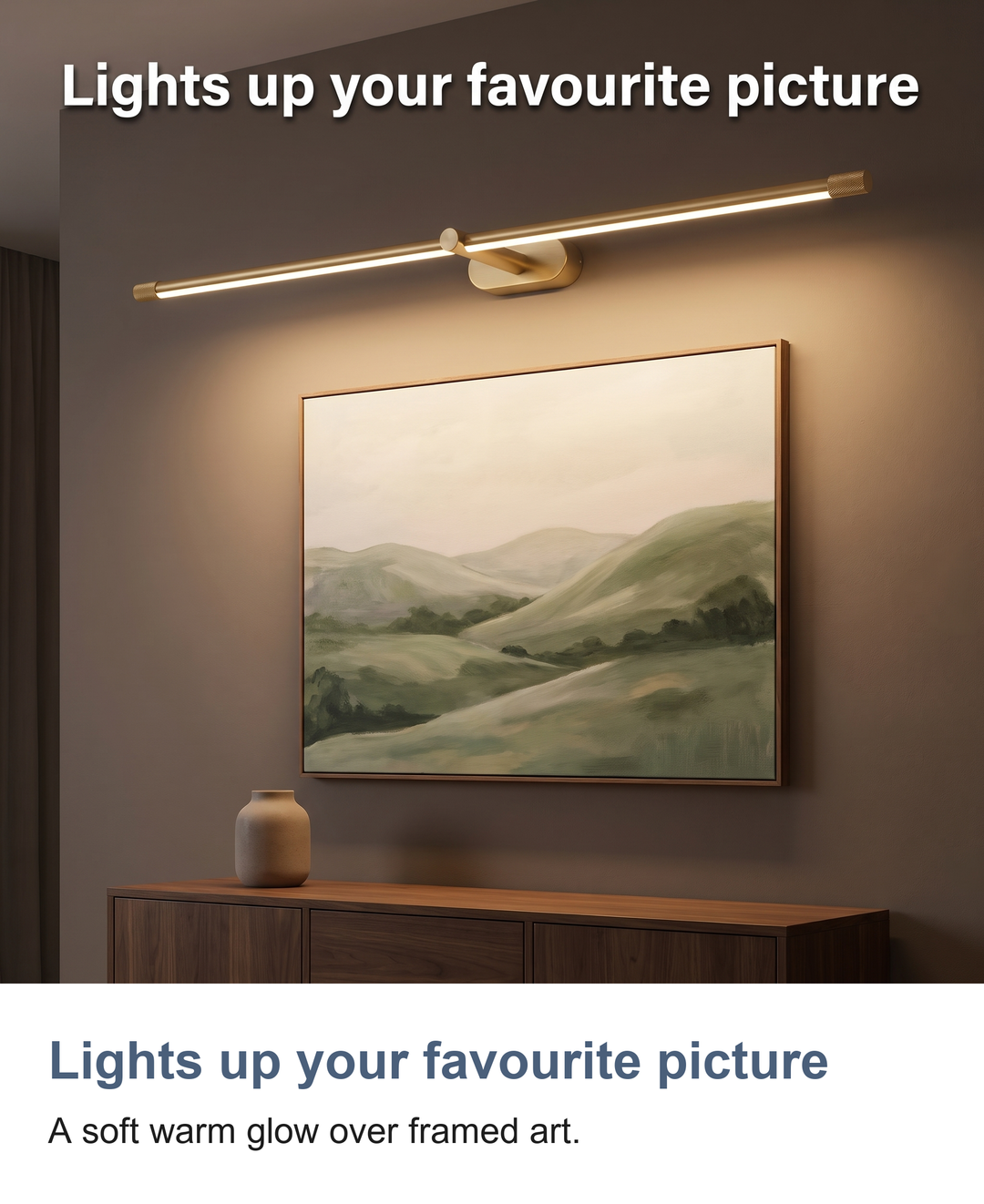 Wired LED picture and over mirror light: Lights up your favourite picture