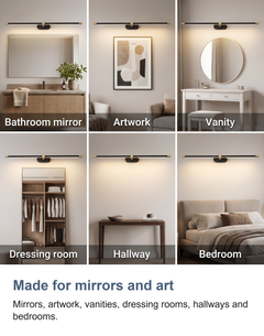 Wired LED picture and over mirror light: Made for mirrors and art
