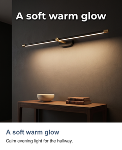 Wired LED picture and over mirror light: A soft warm glow