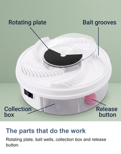 Electric rotating fly trap: The parts that do the work