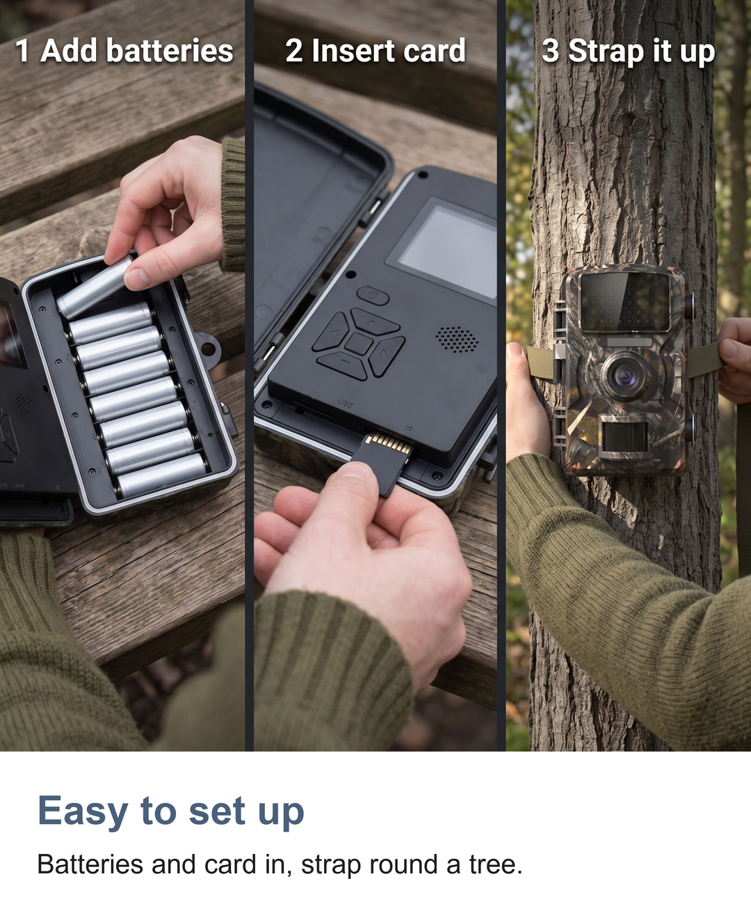 Wildlife trail camera with night vision: Easy to set up