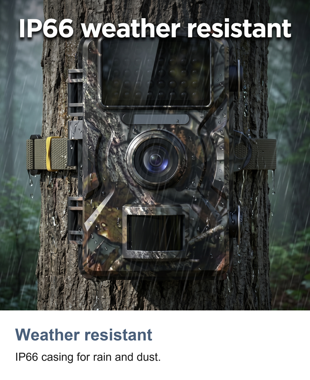 Wildlife trail camera with night vision: Weather resistant