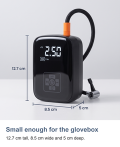 Cordless digital tyre inflator: Small enough for the glovebox