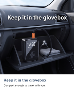 Cordless digital tyre inflator: Keep it in the glovebox