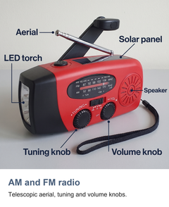Wind up radio with torch: AM and FM radio