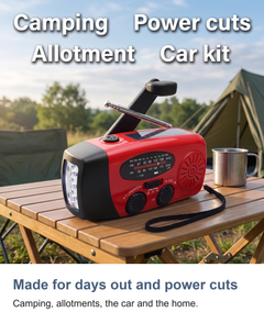 Wind up radio with torch: Made for days out and power cuts