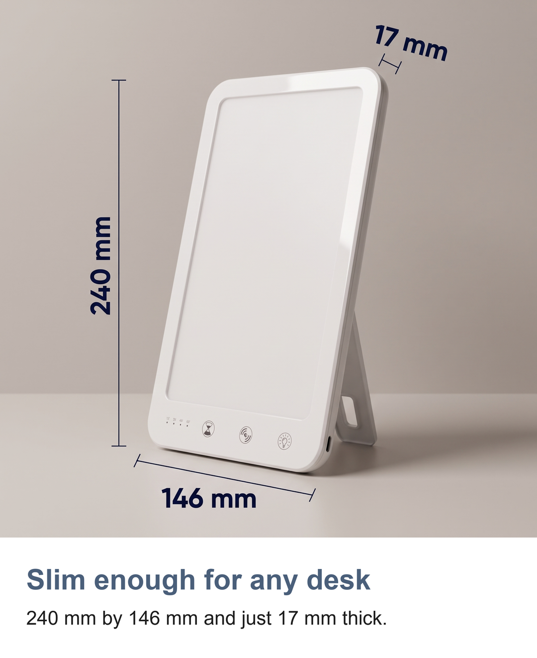 LED daylight lamp: Slim enough for any desk