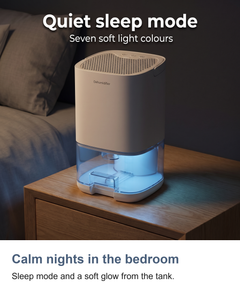 Small dehumidifier: Calm nights in the bedroom