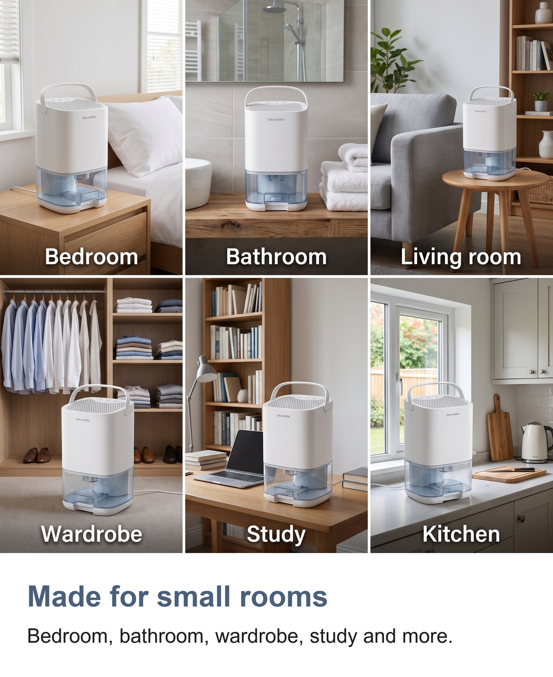 Small dehumidifier: Made for small rooms