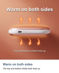 Rechargeable hand warmers: Warm on both sides