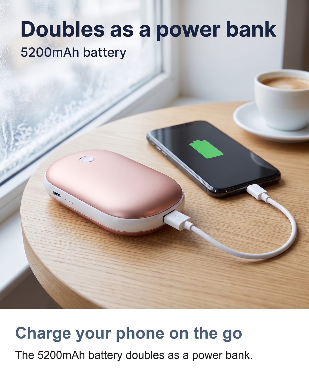 Rechargeable hand warmers: Charge your phone on the go