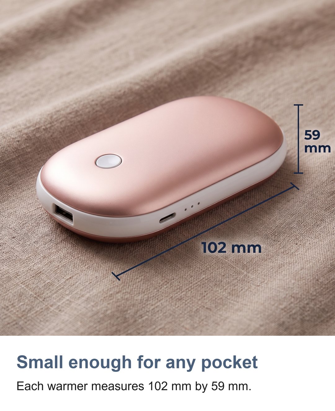 Rechargeable hand warmers: Small enough for any pocket