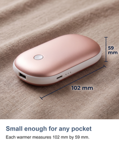 Rechargeable hand warmers: Small enough for any pocket