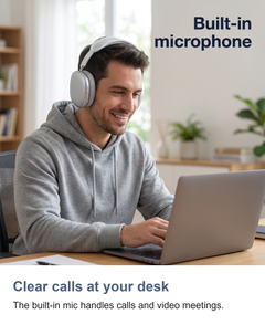 Wireless over ear headphones: Clear calls at your desk