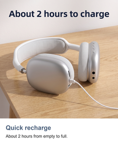 Wireless over ear headphones: Quick recharge