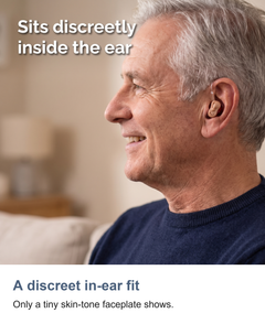 In-ear hearing amplifier: A discreet in-ear fit