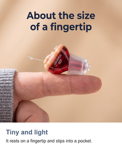 In-ear hearing amplifier: Tiny and light