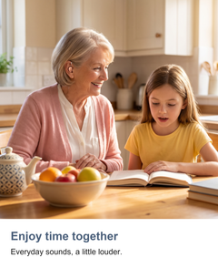 In-ear hearing amplifier: Enjoy time together