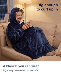 Heated hoodie blanket: A blanket you can wear