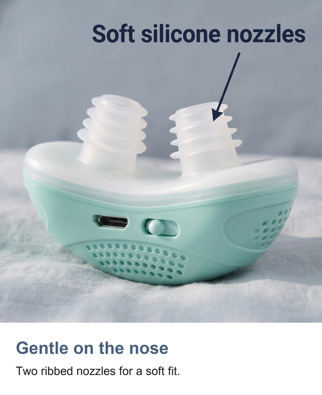 Anti snoring device: Gentle on the nose