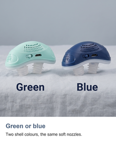 Anti snoring device: Green or blue
