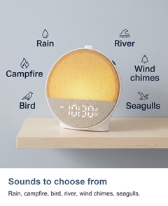 Sunrise clock: Sounds to choose from