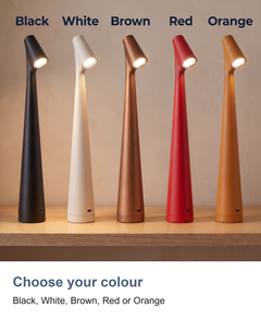 Cordless rechargeable table lamp: Choose your colour
