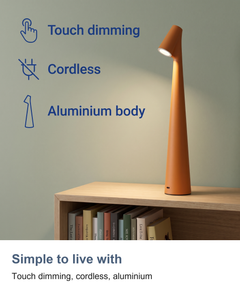 Cordless rechargeable table lamp: Simple to live with
