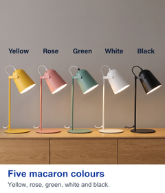 Five macaron colours