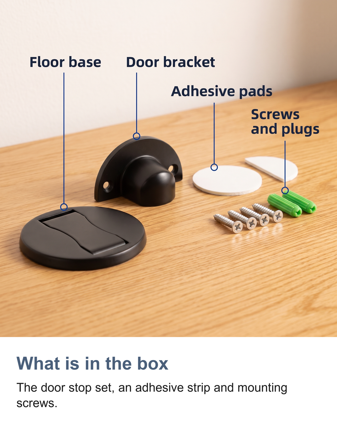 Magnetic door stop: What is in the box