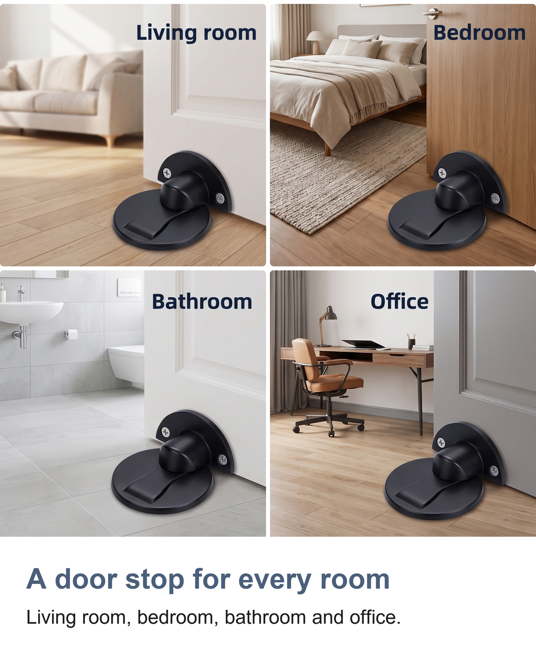 Magnetic door stop: A door stop for every room