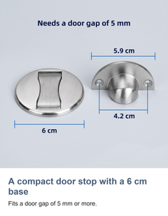 Magnetic door stop: A compact door stop with a 6 cm base