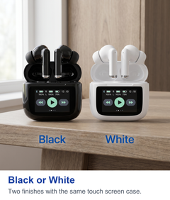 Black or White. Two finishes with the same touch screen case.