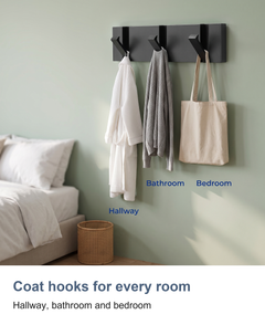 Folding wall hook rail: Coat hooks for every room