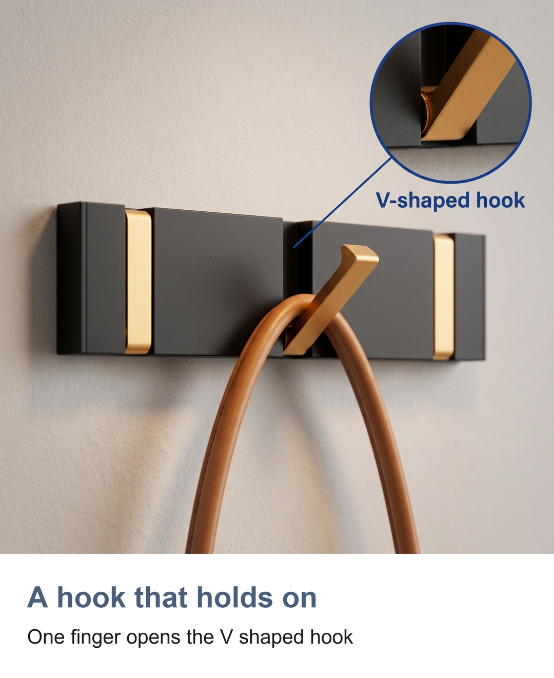 Folding wall hook rail: A hook that holds on