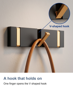 Folding wall hook rail: A hook that holds on