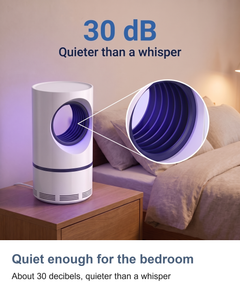 Mosquito and fly trap: Quiet enough for the bedroom