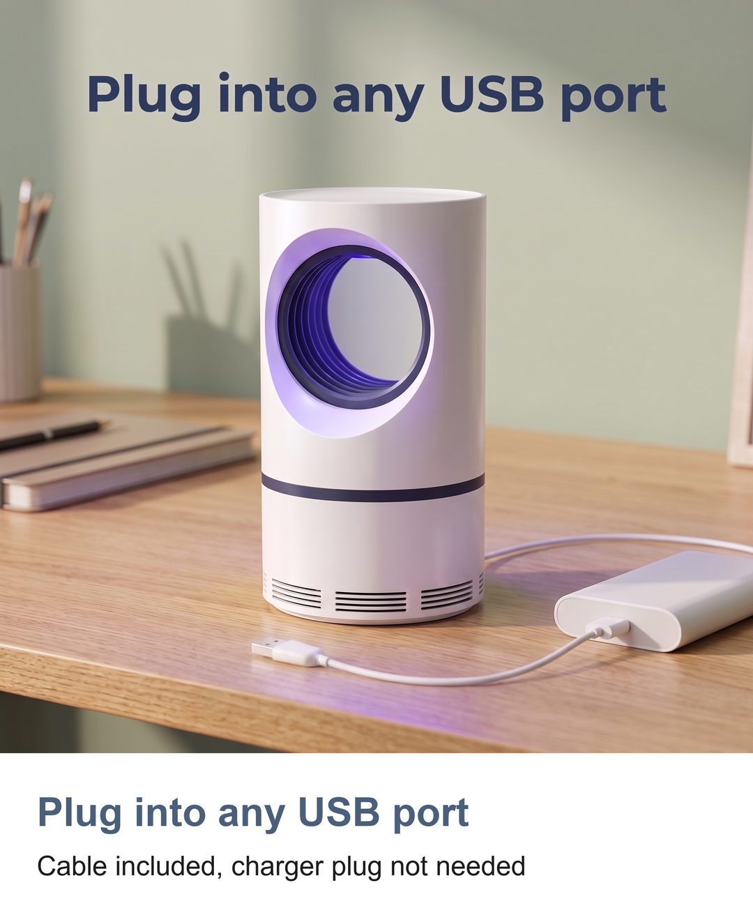 Mosquito and fly trap: Plug into any USB port