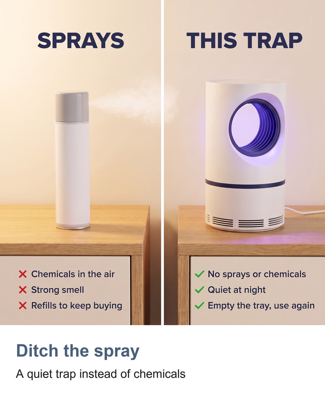 Mosquito and fly trap: Ditch the spray